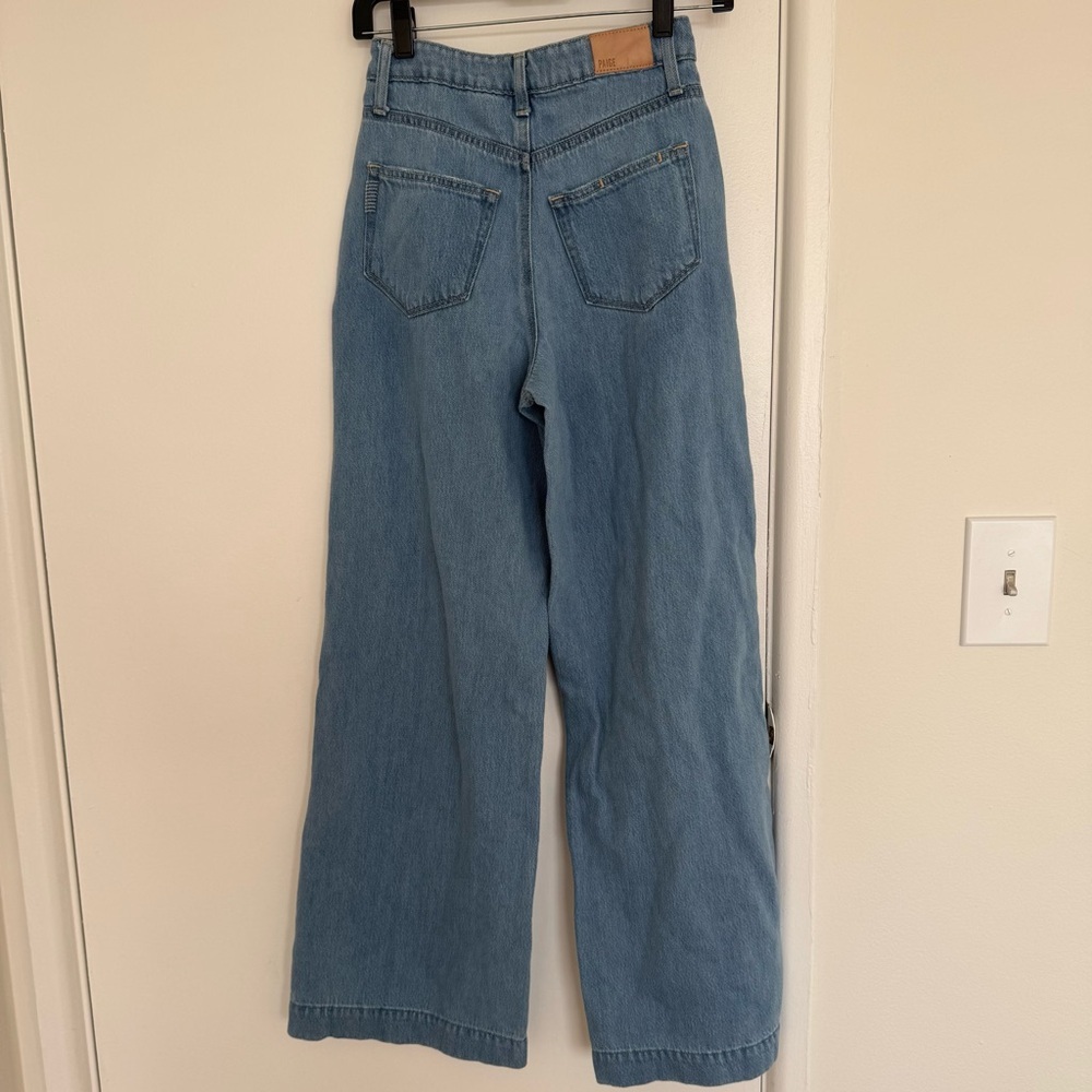 PAIGE Harper Light Blue Flare Jeans - Picture 5 of 7